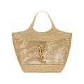 SAINT LAURENT YSL Raffia Icare Tote Bag